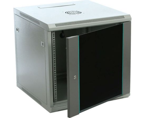 Телекоммуникационный настенный серверный шкаф W&T 19 дюймов 9U 600x500мм серый C096050GWTWOF 