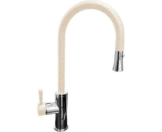 GranFest GF Смеситель для кухни Выдвижная лейка U-обр. D-35 mm бежевый 7652 беж 