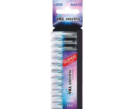 Батарейка VKL electric LR 03 / ААА Alkaline BLх12 1,5В 12 1011497 