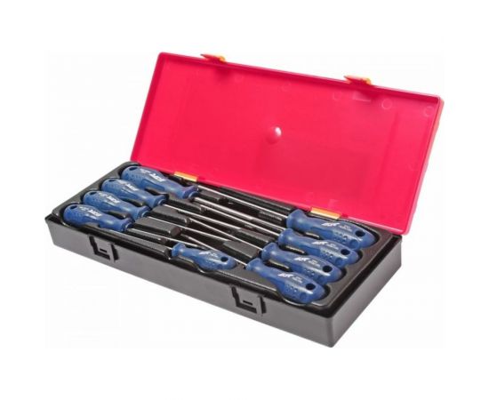 Набор отверток TORX с отверстием TS8H-TS40H (9 предметов, кейс) JTC K7093 