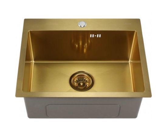 MELANA Мойка 5343 ProfLine 3,0/220 ЗОЛОТО врезная прямоугольная D5343HG золото 