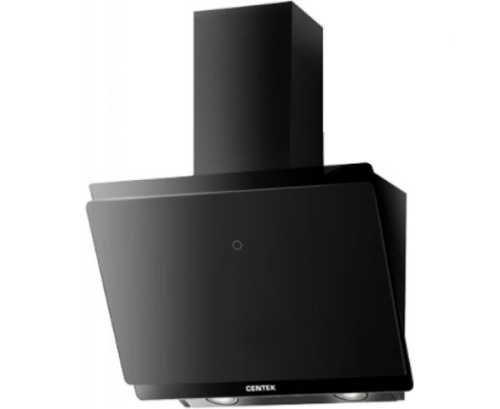 Centek Вытяжка CT-1830-60 Black наклоннаяширина 60 см, 1000 м3/час (233 Вт), 3 скор, LED, сенсор 