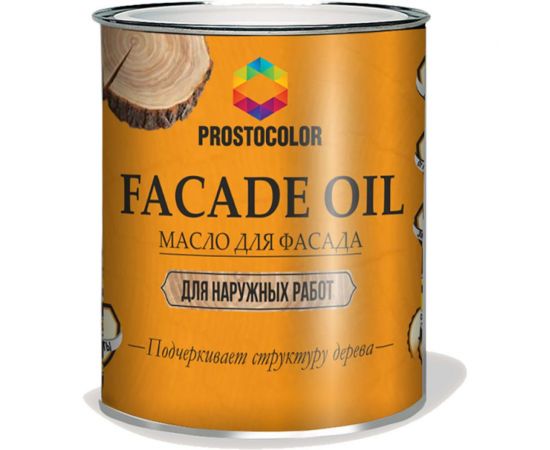 ПРОСТОКОЛОР Масло для фасада дуб , 5 л,94701 