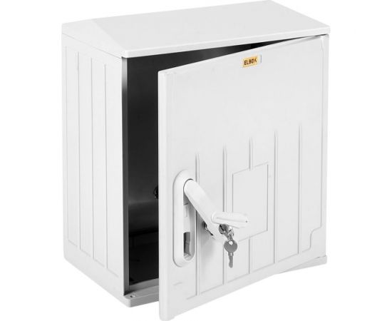 ЦМО Шкаф электротехнический настенный, антивандальный сплошная дверь, серый EPV-400.400.250-1-IP54 