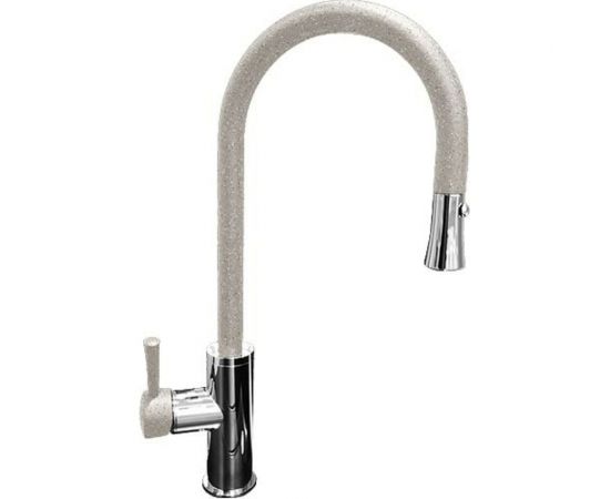 GranFest GF Смеситель для кухни Выдвижная лейка U-обр. D-35 mm серый 7652 сер 