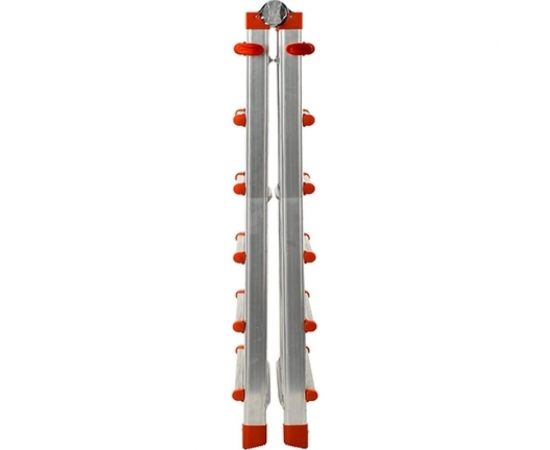 Gierre Лестница-стремянка шарнирная телескопическая PEPPina Gigantissima, 4х6 перекладин AL060 – изображение 2