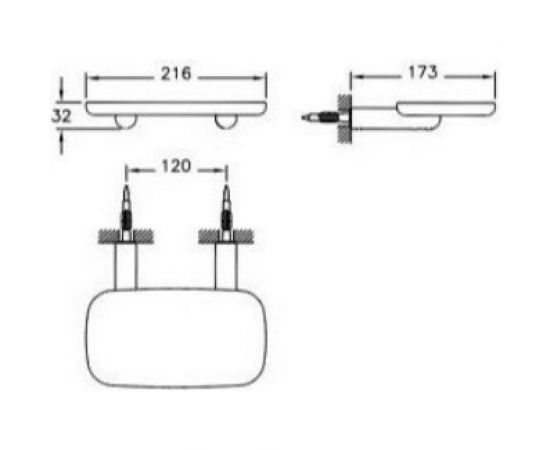 Vitra Полочка для аксессуаров Eternity by Sebastian Conran, цвет хром/дерево A44882 – изображение 2