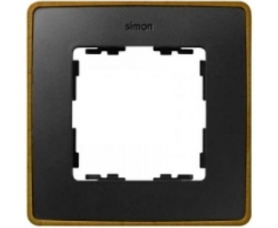 Simon Рамка декоративная, 4 поста, Select, S82 Detail, графит-латунь 8201640-247 – изображение 2