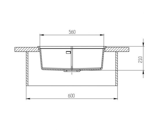 KitKraken Мойка Ocean Black K 600 9004 – изображение 2