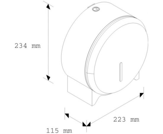 Merida Диспенсер туалетной бумаги металлический STELLA MINI BSP201 – изображение 2