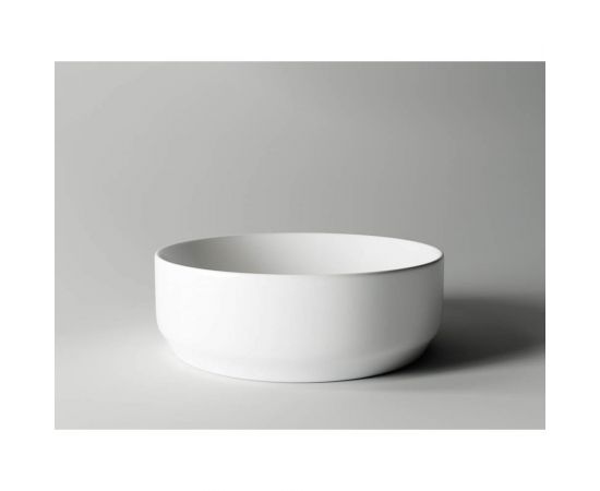 Ceramica Nova Умывальник чаша накладная круглая цвет Белый Матовый Element 355х355х125мм CN6006 – изображение 2