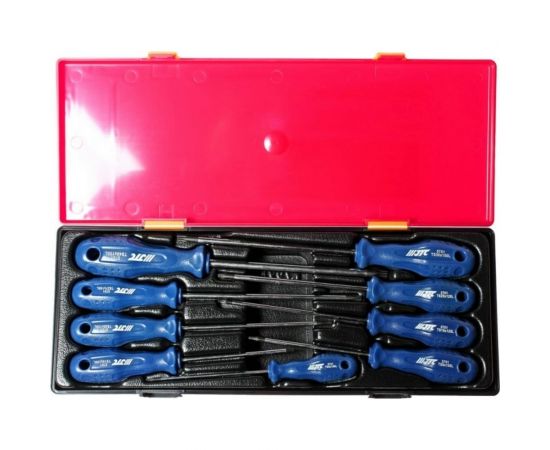 Набор отверток TORX с отверстием TS8H-TS40H (9 предметов, кейс) JTC K7093 – изображение 2