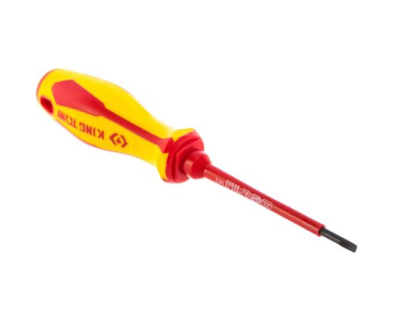 Шлицевая диэлектрическая отвертка Slotted 3.0мм, 75мм KING TONY 14720303 – изображение 3