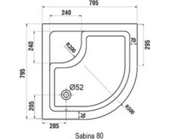 RAVAK Поддон SABINA-80 LA белый A214001020 – изображение 3