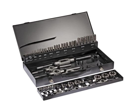 Terrax by RUKO Резьбонарезной набор M3-M20 HSS-G, 54шт A245040 – изображение 3