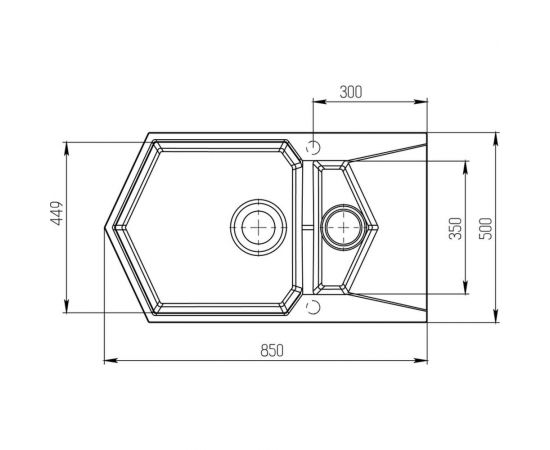 KitKraken Мойка Pond White K 850M 9010 – изображение 3