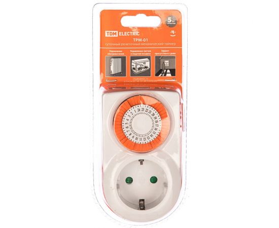 Розеточный механический таймер TDM ТРМ-01 SQ1506-0001 – изображение 3