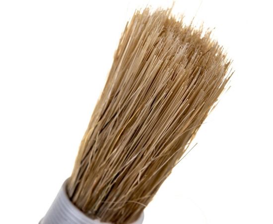 Круглая кисть Петрович натуральная щетина, деревянная ручка, диаметр 20 мм 4100000175 – изображение 3