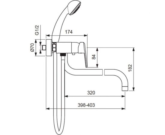 VIDIMA Баланс смеситель для ванны/душа BA268AA – изображение 3