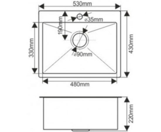 MELANA Мойка 5343 ProfLine 3,0/220 ЗОЛОТО врезная прямоугольная D5343HG золото – изображение 3
