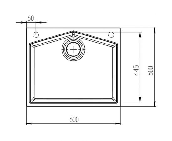 KitKraken Мойка Ocean Black K 600 9004 – изображение 3