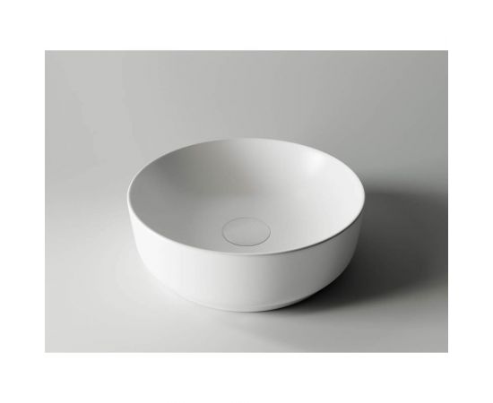 Ceramica Nova Умывальник чаша накладная круглая цвет Белый Матовый Element 355х355х125мм CN6006 – изображение 4