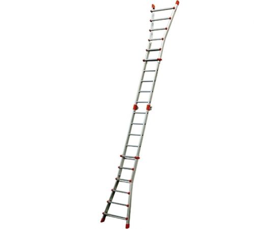 Gierre Лестница-стремянка шарнирная телескопическая PEPPina Gigantissima, 4х6 перекладин AL060 – изображение 4