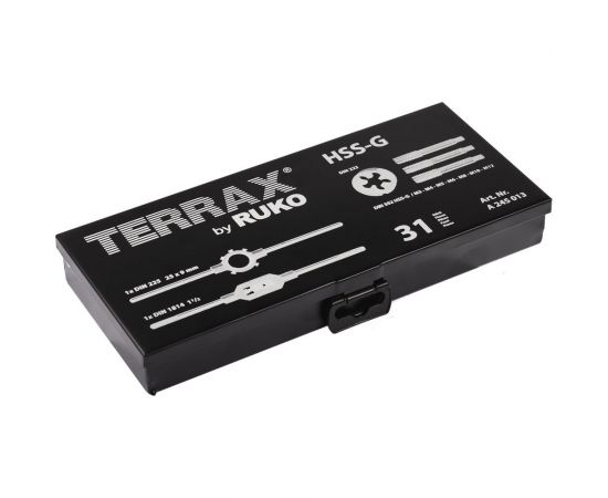 Terrax by RUKO Резьбонарезной набор M3-M12 HSS, 31шт A245013 – изображение 5
