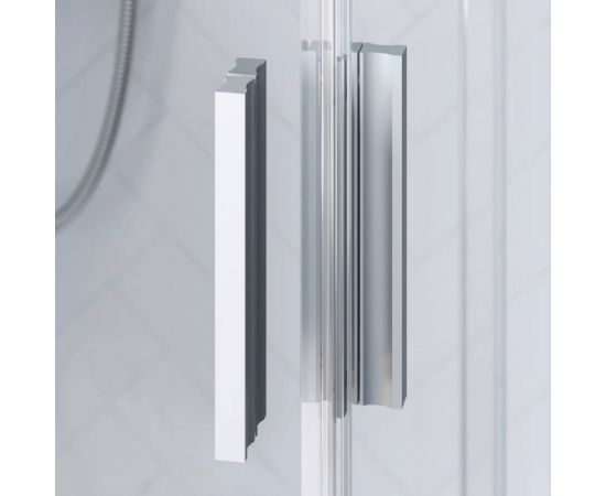 Damixa Душ. огр.Skyline Square 90x90x190, профиль мат. хром, стекло прозрачное DX35WG-403-090MT – изображение 5