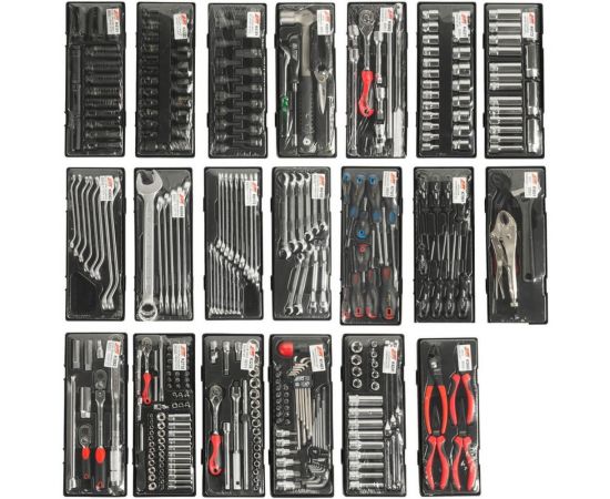 JTC Тележка инструментальная -3931 7 секций с набором инструментов 344 предмета JTC-3931+344 – изображение 7