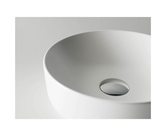 Ceramica Nova Умывальник чаша накладная круглая цвет Белый Матовый Element 355х355х125мм CN6006 – изображение 7