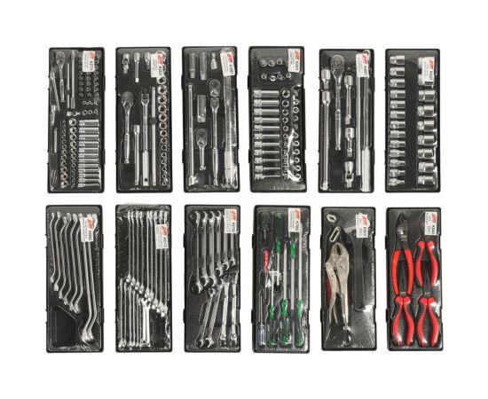 Тележка инструментальная с набором инструментов 7 секций 225 предметов JTC-3931+225 – изображение 7