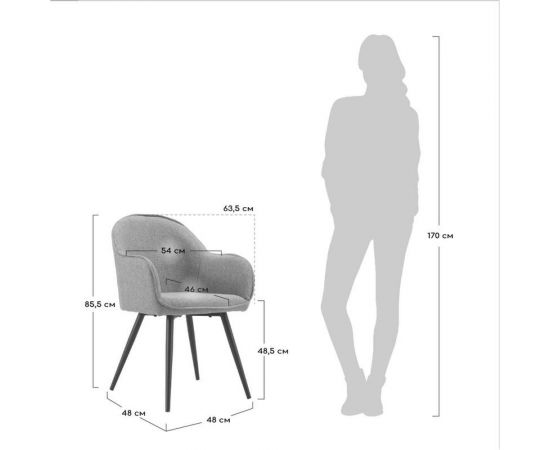 BRADEX Стул Frida терракотовый FR 0371 – изображение 8