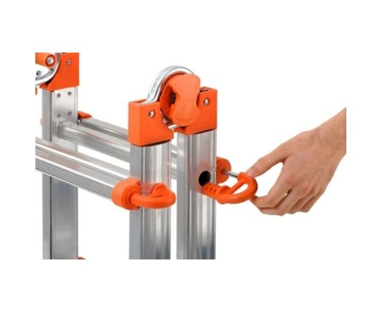 Gierre Лестница-стремянка шарнирная телескопическая PEPPina Acal 100 Gigante, 4х5 перекладин AL004 – изображение 8