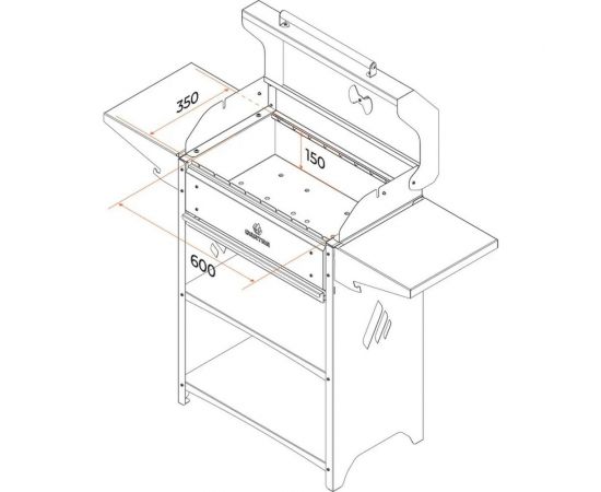 GRATAR Мангал Family Optima BBQ FOBn 2001 – изображение 10