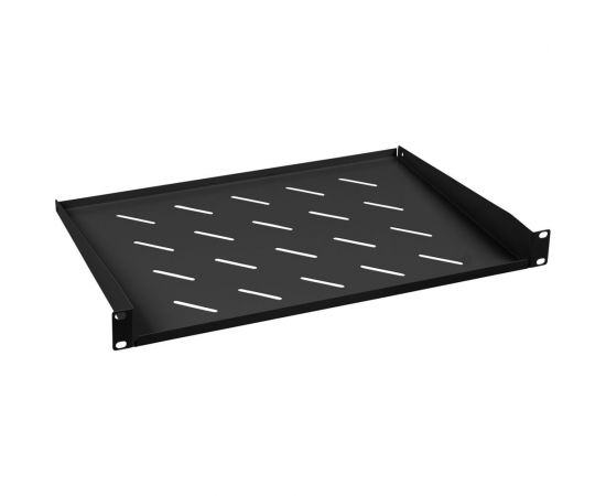 Полка Cabeus 19, перфорированная, консольная, 1U, глубина 315 мм, цвет черный, RAL 9004 SH-J017-1U-315-BK 