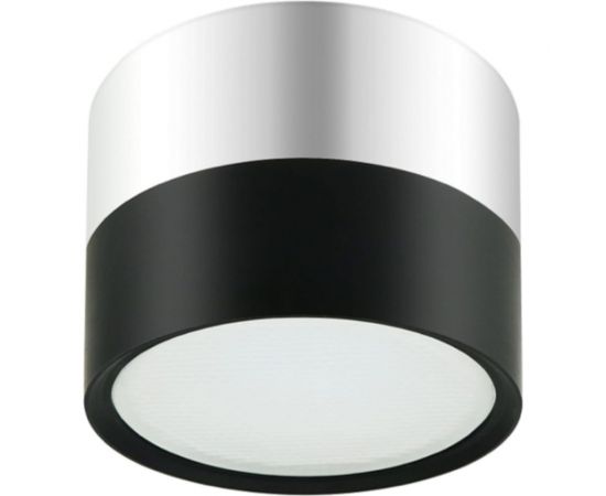 Накладной светильник ЭРА OL7 GX53 BK/CH подсветка, под лампу Gx53, алюминий, цвет черный/хром, 40/1440 Б0048531 