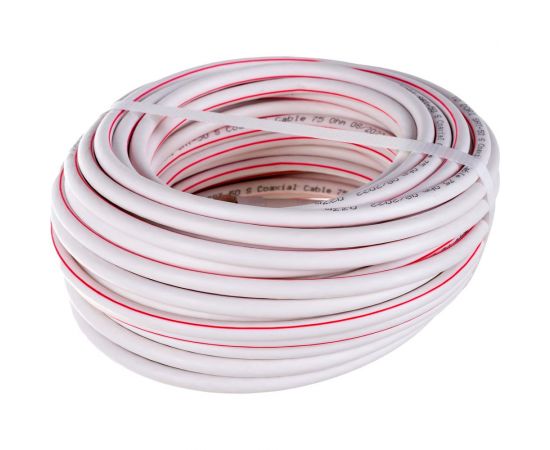 Коаксиальный кабель DORI SAT-50 на F-разъёмах 20 м + переходник на TV 40422 