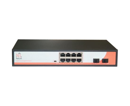 Коммутатор Netlink NL-SW-AFG-08/02S УТ000002057 