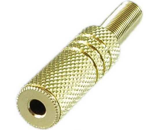 Разъем аудио Pro Legend 3.5мм гнездо стерео металл на кабель, Gold PL2111 