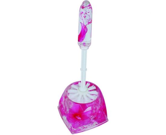 Ершик для унитаза Аквалиния Розовые цветы A8762S-1_S14 