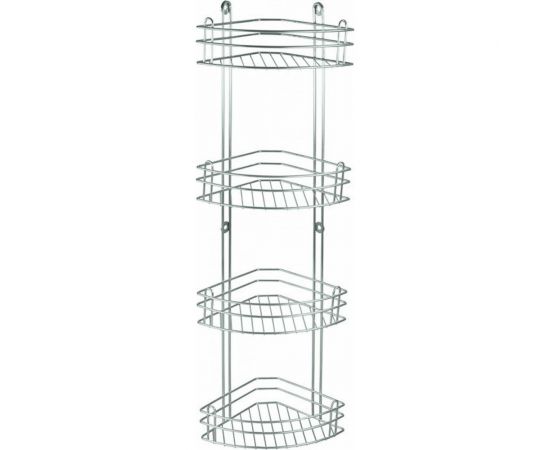 Полка для ванной Rosenberg 4-ярусная, угловая RUS-385022-4 Zn 