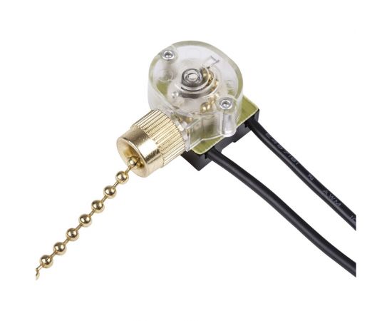 Сонетка-выключатель для бра с цепочкой TDM 3А, 250В, золото SQ1806-0226 – изображение 2