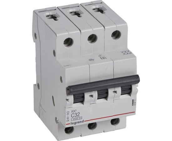 Автоматический модульный выключатель Legrand 3п C 32А 4.5кА RX3 Leg 419711 1199891 – изображение 2