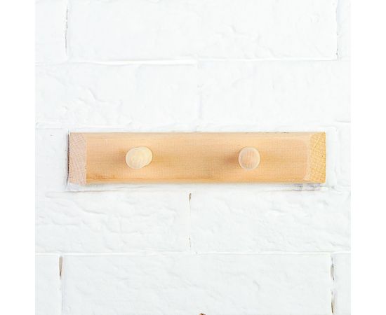 Вешалка Добропаровъ 2 крючка, липа 1253518 – изображение 2