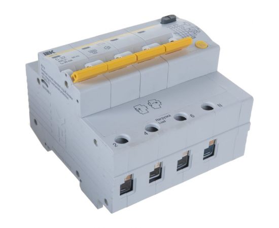 Дифавтомат АД-14 4п, ""C"", 32А, 30мА IEK MAD10-4-032-C-030 – изображение 2
