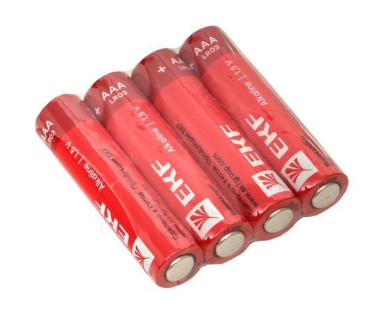 Алкалиновая батарейка EKF типа ААА(LR03) шринк 4шт. LR03-SR4 – изображение 2