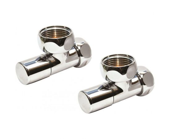 Угловой кран-вентиль SG, ручка колпак, хром, 1х3/4 г/г, 2 шт 8511SCH1005/2 – изображение 2