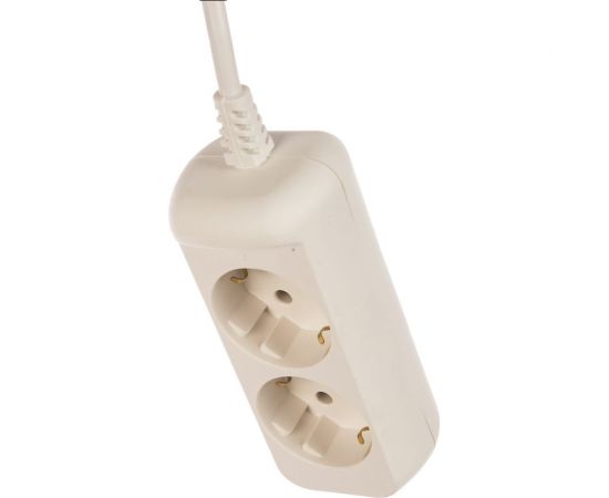 Удлинитель c заземлением ЭРА UX2e1,5m электрический, 2 розетки, 1,5м, ПВС 3x0,75мм2, 10А Б0038572 – изображение 3