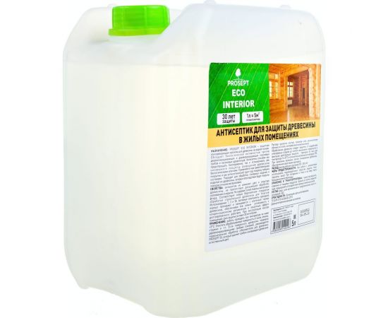Антисептик для внутренних работ PROSEPT ECO INTERIOR Готовый состав 5л 014-5 – изображение 3